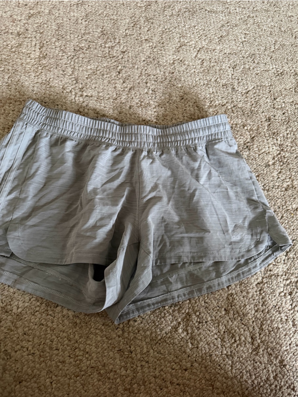 Adidas light gray Women's Athletic Shorts
